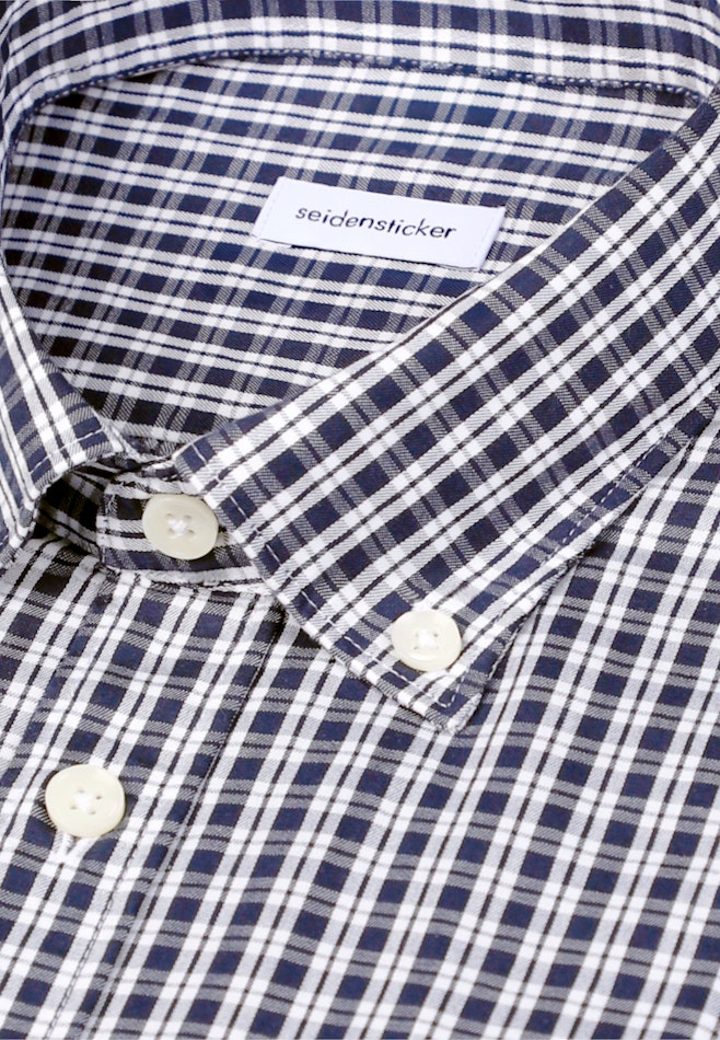 Regular Chemise décontractée carreaux dans Bleu Foncé | Boutique en ligne Seidensticker