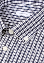 Regular Chemise décontractée carreaux in Bleu Foncé |  Seidensticker Onlineshop