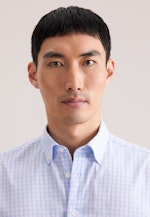 Regular Casual Hemd Karo in Hellblau |  Seidensticker Onlineshop