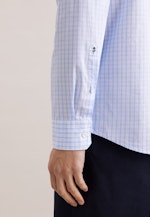 Regular Casual Hemd Karo in Hellblau |  Seidensticker Onlineshop