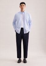 Regular Casual Hemd Karo in Hellblau |  Seidensticker Onlineshop