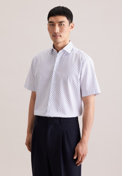 Regular Chemise d'affaires Imprimé in Bleu Moyen | Seidensticker Onlineshop