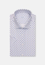 Regular Business Hemd Druck in Mittelblau |  Seidensticker Onlineshop