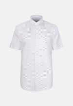 Regular Business Hemd Druck in Mittelblau |  Seidensticker Onlineshop