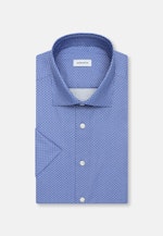 Regular Business Hemd Druck in Mittelblau |  Seidensticker Onlineshop