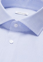 Slim Business Hemd Struktur in Mittelblau |  Seidensticker Onlineshop