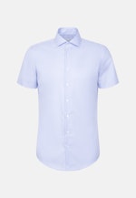 Slim Business Hemd Struktur in Mittelblau |  Seidensticker Onlineshop