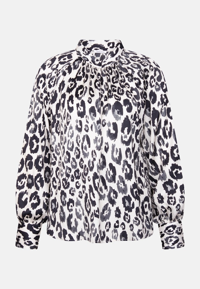 Satinierte Raglanbluse mit Stehkragen in Weiß |  Seidensticker Onlineshop