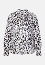 Chemisier raglan en satin avec col levé in Blanc |  Seidensticker Onlineshop