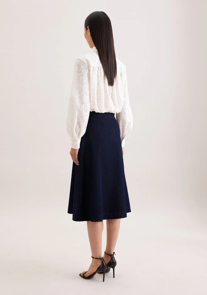 Ausgestellter Rock, Dark Denim in Dunkelblau | Seidensticker Onlineshop