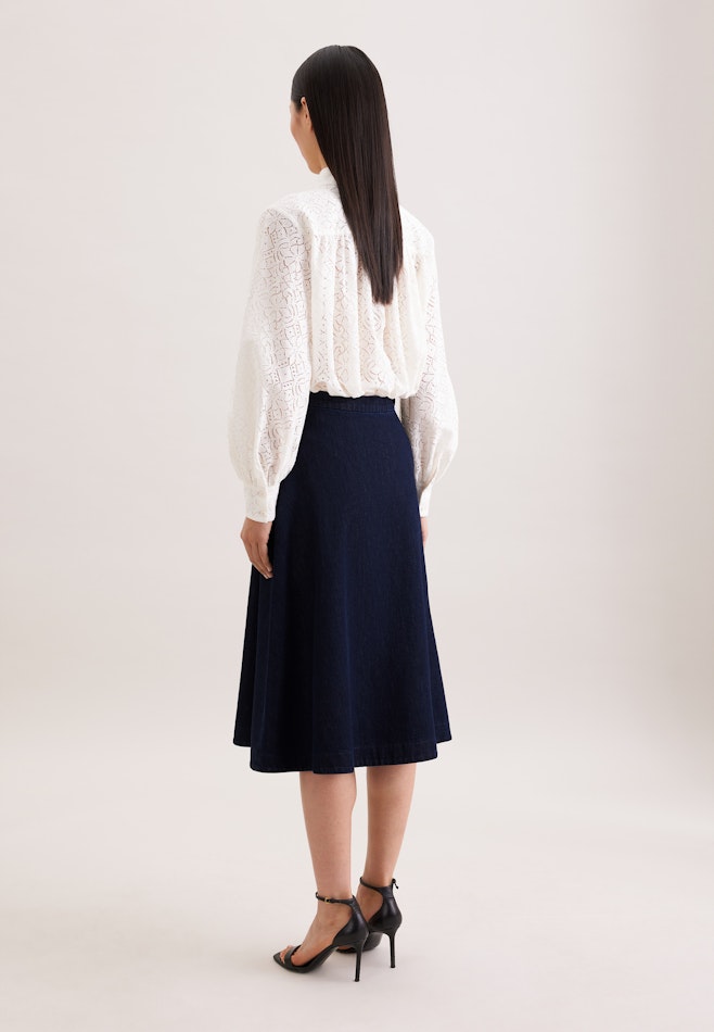 Ausgestellter Rock, Dark Denim dans Bleu Foncé | Boutique en ligne Seidensticker