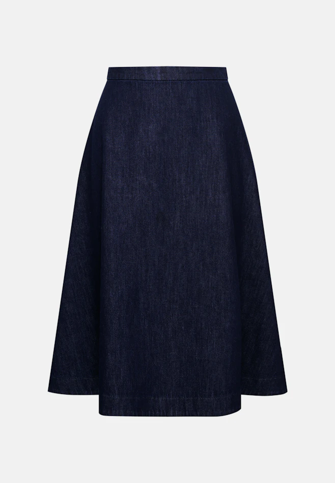 Ausgestellter Rock, Dark Denim in Dunkelblau | Seidensticker Onlineshop