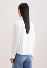 Bow blouse made of cotton twill in Weiß |  Seidensticker Onlineshop