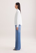 Schluppenbluse aus Baumwolltwill in Weiß |  Seidensticker Onlineshop