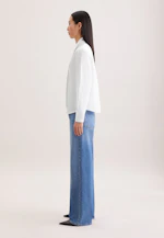 Bow blouse made of cotton twill in Weiß |  Seidensticker Onlineshop