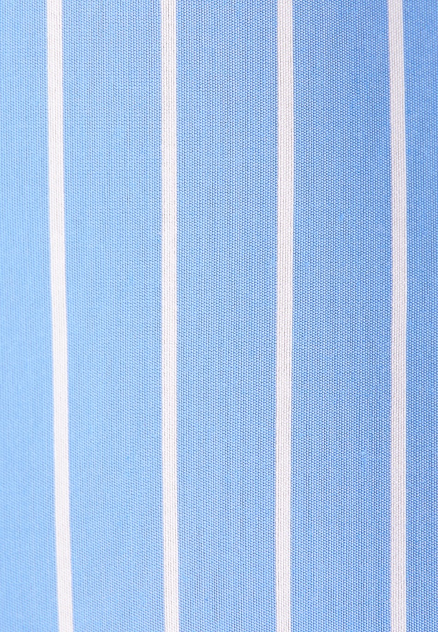 Schalkragenbluse mit Volumenärmel aus Viskose Mix in Mittelblau |  Seidensticker Onlineshop