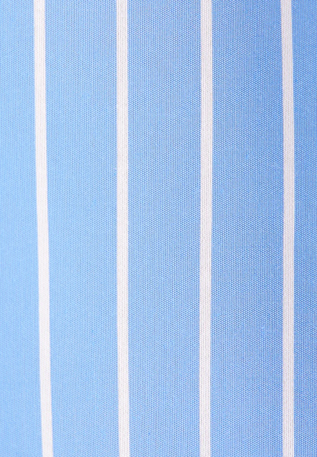 Schalkragenbluse mit Volumenärmel aus Viskose Mix in Mittelblau |  Seidensticker Onlineshop