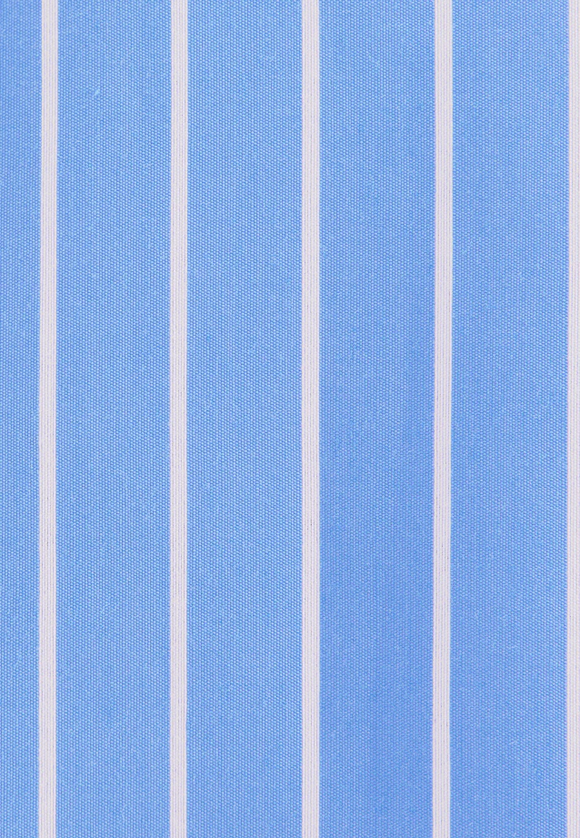 Shawl collar dress with volume sleeves made of viscose mix in Mittelblau |  Seidensticker Onlineshop