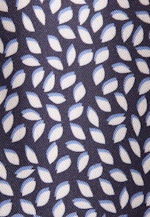 Gemusterte Stehkragenbluse in A- Linie aus Viskosetwill in Dunkelblau |  Seidensticker Onlineshop