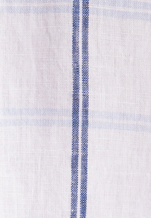 Regular Linen shirt Check in Mittelblau |  Seidensticker Onlineshop