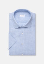 Slim Leinenhemd Uni in Mittelblau |  Seidensticker Onlineshop