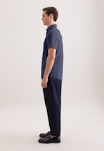 Slim Linen shirt Uni in Dunkelblau |  Seidensticker Onlineshop