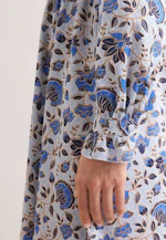 Satiniertes Kleid mit Rüschendetails und Bindeband in Weiß |  Seidensticker Onlineshop