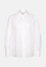 Hemdbluse mit semitransparentem Streifen in Weiß |  Seidensticker Onlineshop