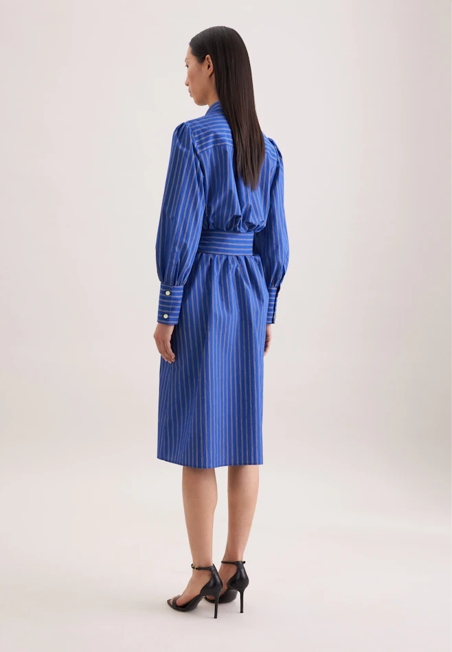 Shirt dress with belt in Mittelblau | Seidensticker online shop