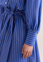 Hemdblusenkleid mit Gürtel in Mittelblau |  Seidensticker Onlineshop