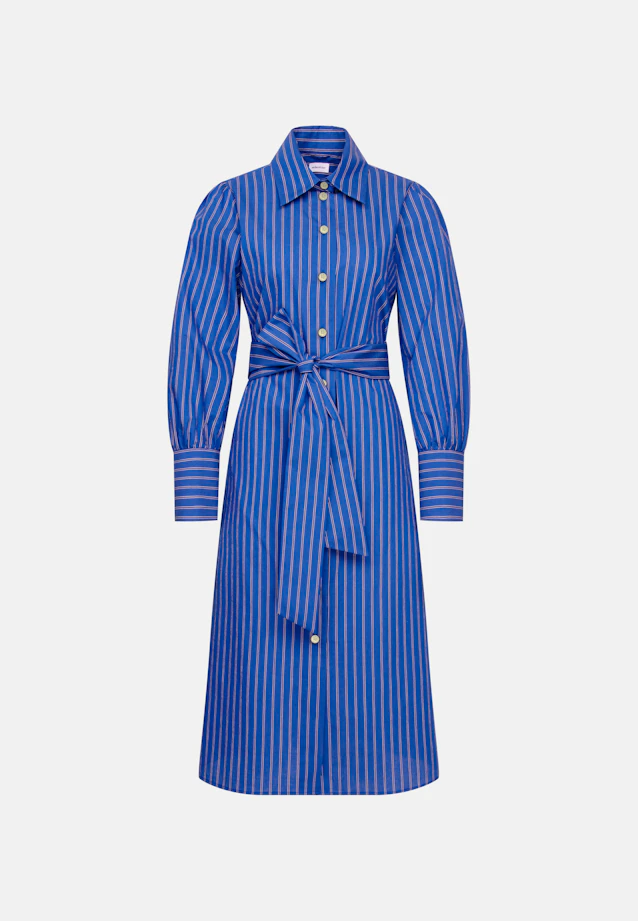 Shirt dress with belt in Mittelblau |  Seidensticker Onlineshop