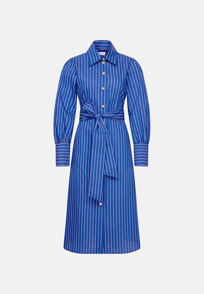 Shirt dress with belt in Mittelblau | Seidensticker online shop