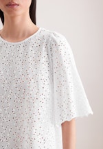 Stickerei Shirt mit Glockenärmeln in Weiß |  Seidensticker Onlineshop