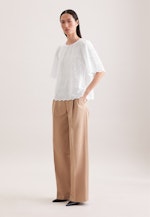 Stickerei Shirt mit Glockenärmeln in Weiß |  Seidensticker Onlineshop