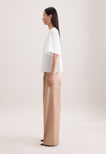 Stickerei Shirt mit Glockenärmeln in Weiß |  Seidensticker Onlineshop