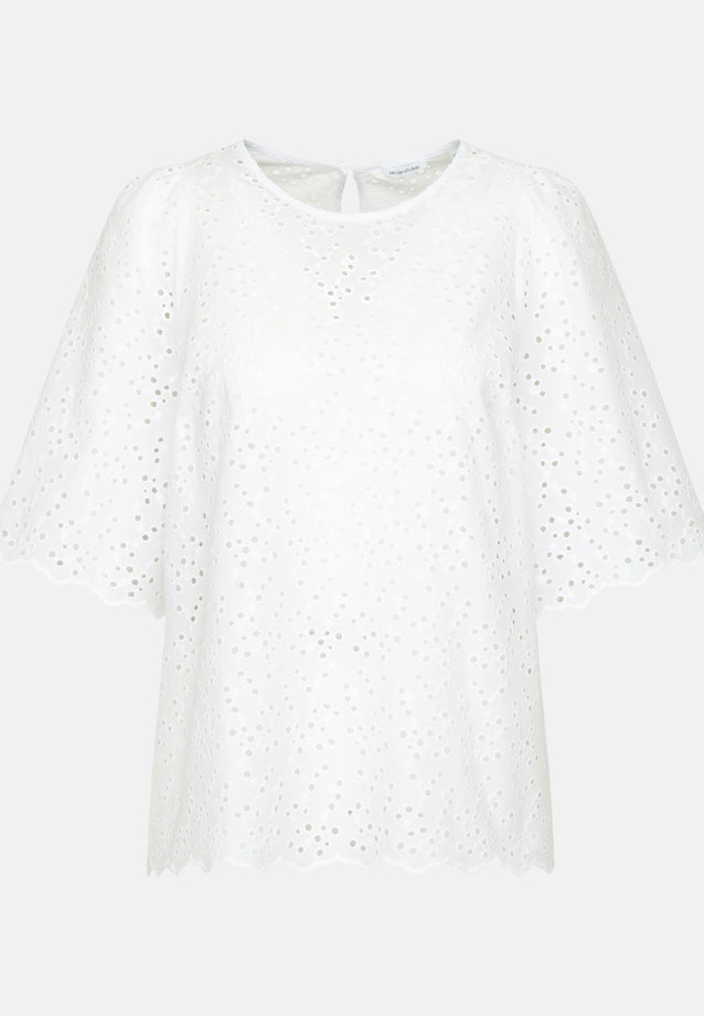 Stickerei Shirt mit Glockenärmeln in Weiß |  Seidensticker Onlineshop