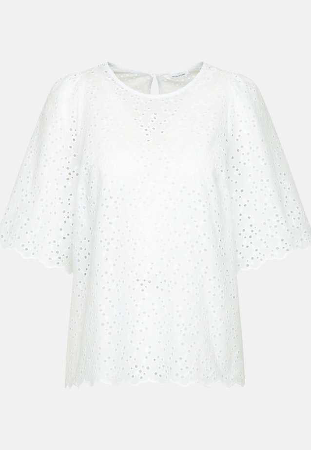 Stickerei Shirt mit Glockenärmeln in Weiß |  Seidensticker Onlineshop