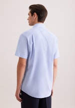 Regular Business Hemd Struktur in Mittelblau |  Seidensticker Onlineshop