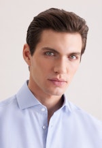 Regular Business Hemd Struktur in Mittelblau |  Seidensticker Onlineshop