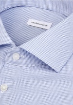 Regular Business Hemd Struktur in Mittelblau |  Seidensticker Onlineshop
