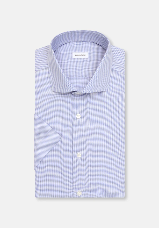 Regular Chemise d'affaires Structure dans Bleu Moyen | Boutique en ligne Seidensticker