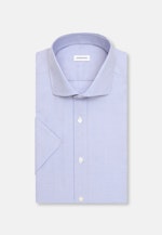 Regular Business Hemd Struktur in Mittelblau |  Seidensticker Onlineshop