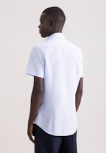 Shaped Business Hemd Struktur in Mittelblau |  Seidensticker Onlineshop