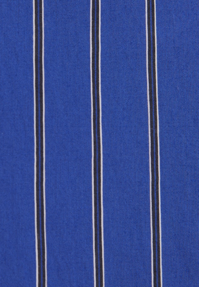 Hemdbluse mit Volumenärmel in Mittelblau |  Seidensticker Onlineshop