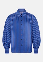 Hemdbluse mit Volumenärmel in Mittelblau |  Seidensticker Onlineshop