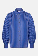 Hemdbluse mit Volumenärmel in Mittelblau |  Seidensticker Onlineshop