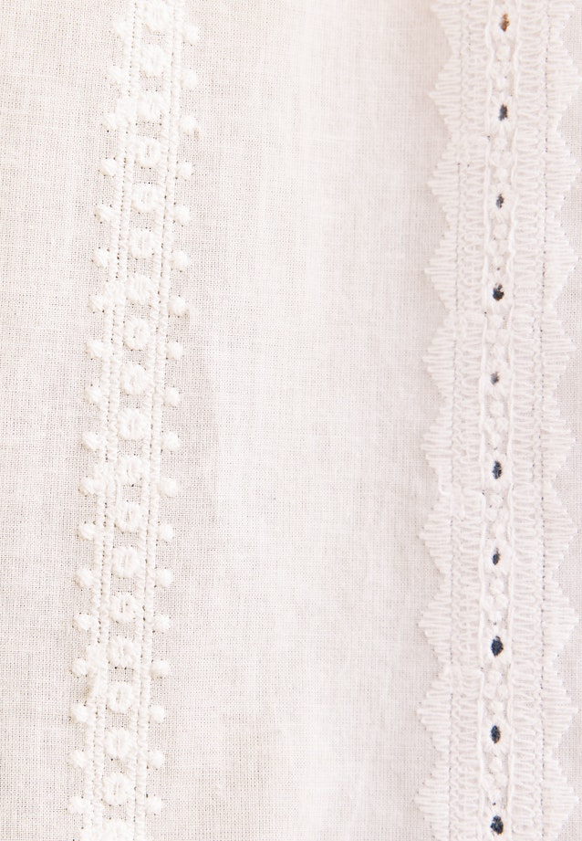 Stickerei Hemdbluse mit Rüschendetails in Weiß |  Seidensticker Onlineshop