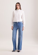 Stickerei Hemdbluse mit Rüschendetails in Weiß |  Seidensticker Onlineshop