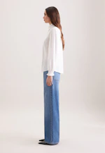 Stickerei Hemdbluse mit Rüschendetails in Weiß |  Seidensticker Onlineshop