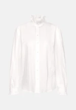 Stickerei Hemdbluse mit Rüschendetails in Weiß |  Seidensticker Onlineshop